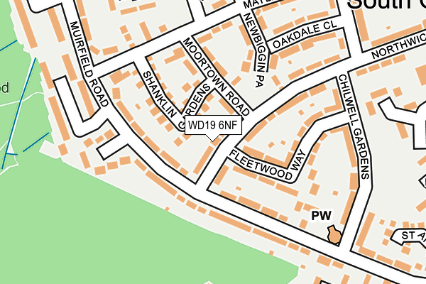 WD19 6NF map - OS OpenMap – Local (Ordnance Survey) WD19 6NF map - OS OpenMap – Local (Ordnance Survey)