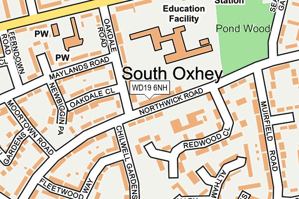 WD19 6NH map - OS OpenMap – Local (Ordnance Survey) WD19 6NH map - OS OpenMap – Local (Ordnance Survey)