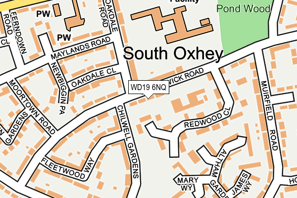WD19 6NQ map - OS OpenMap – Local (Ordnance Survey) WD19 6NQ map - OS OpenMap – Local (Ordnance Survey)