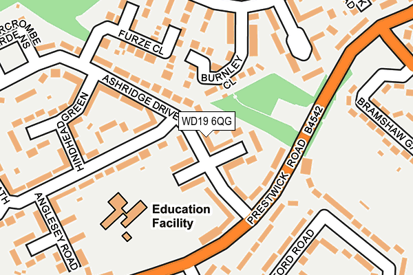 WD19 6QG map - OS OpenMap – Local (Ordnance Survey) WD19 6QG map - OS OpenMap – Local (Ordnance Survey)