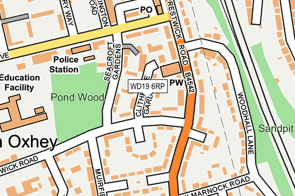 WD19 6RP map - OS OpenMap – Local (Ordnance Survey) WD19 6RP map - OS OpenMap – Local (Ordnance Survey)