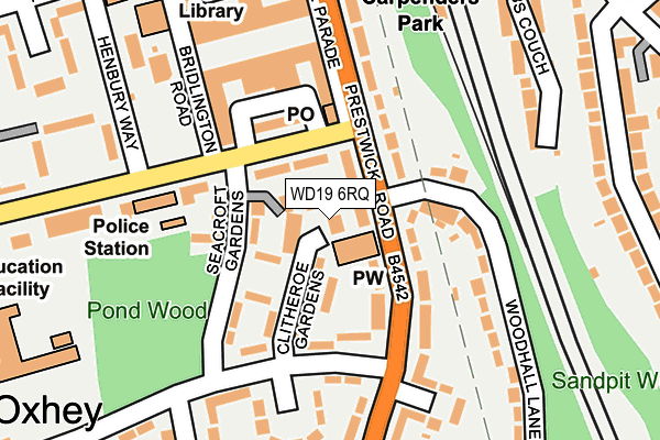 WD19 6RQ map - OS OpenMap – Local (Ordnance Survey) WD19 6RQ map - OS OpenMap – Local (Ordnance Survey)