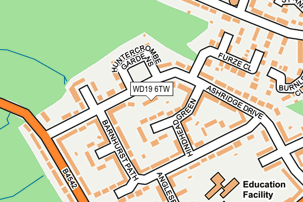 WD19 6TW map - OS OpenMap – Local (Ordnance Survey) WD19 6TW map - OS OpenMap – Local (Ordnance Survey)