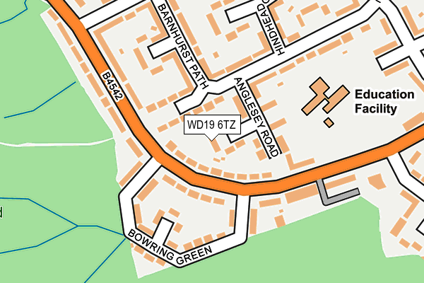 WD19 6TZ map - OS OpenMap – Local (Ordnance Survey) WD19 6TZ map - OS OpenMap – Local (Ordnance Survey)