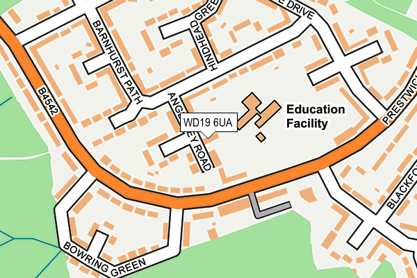 WD19 6UA map - OS OpenMap – Local (Ordnance Survey) WD19 6UA map - OS OpenMap – Local (Ordnance Survey)