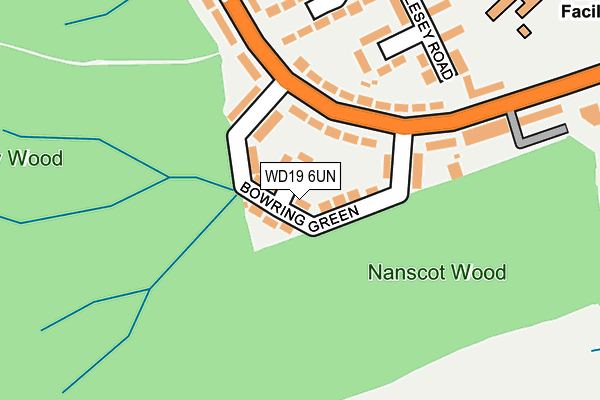 WD19 6UN map - OS OpenMap – Local (Ordnance Survey) WD19 6UN map - OS OpenMap – Local (Ordnance Survey)