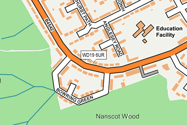 WD19 6UR map - OS OpenMap – Local (Ordnance Survey) WD19 6UR map - OS OpenMap – Local (Ordnance Survey)