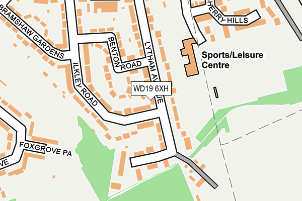 WD19 6XH map - OS OpenMap – Local (Ordnance Survey) WD19 6XH map - OS OpenMap – Local (Ordnance Survey)