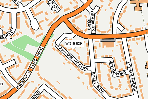 WD19 6XR map - OS OpenMap – Local (Ordnance Survey) WD19 6XR map - OS OpenMap – Local (Ordnance Survey)