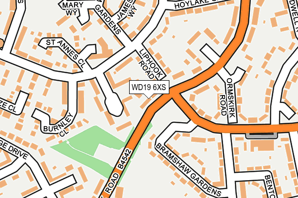 WD19 6XS map - OS OpenMap – Local (Ordnance Survey) WD19 6XS map - OS OpenMap – Local (Ordnance Survey)
