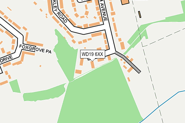 WD19 6XX map - OS OpenMap – Local (Ordnance Survey) WD19 6XX map - OS OpenMap – Local (Ordnance Survey)