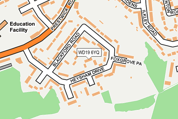 WD19 6YQ map - OS OpenMap – Local (Ordnance Survey) WD19 6YQ map - OS OpenMap – Local (Ordnance Survey)