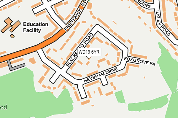 WD19 6YR map - OS OpenMap – Local (Ordnance Survey) WD19 6YR map - OS OpenMap – Local (Ordnance Survey)
