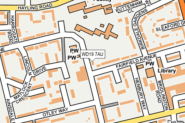 WD19 7AU map - OS OpenMap – Local (Ordnance Survey) WD19 7AU map - OS OpenMap – Local (Ordnance Survey)