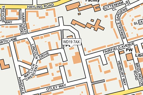 WD19 7AX map - OS OpenMap – Local (Ordnance Survey) WD19 7AX map - OS OpenMap – Local (Ordnance Survey)