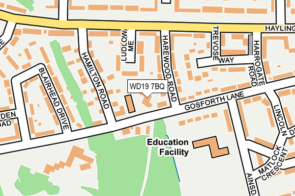 WD19 7BQ map - OS OpenMap – Local (Ordnance Survey) WD19 7BQ map - OS OpenMap – Local (Ordnance Survey)