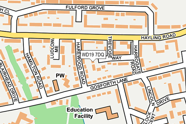 WD19 7DQ map - OS OpenMap – Local (Ordnance Survey) WD19 7DQ map - OS OpenMap – Local (Ordnance Survey)