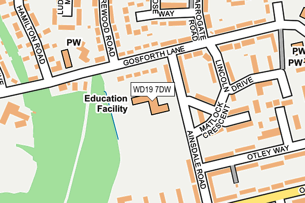 WD19 7DW map - OS OpenMap – Local (Ordnance Survey) WD19 7DW map - OS OpenMap – Local (Ordnance Survey)