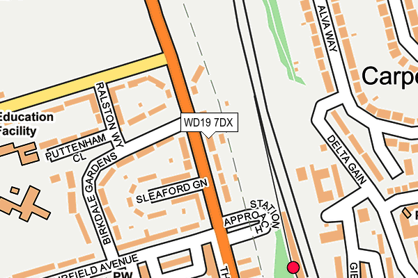 WD19 7DX map - OS OpenMap – Local (Ordnance Survey) WD19 7DX map - OS OpenMap – Local (Ordnance Survey)
