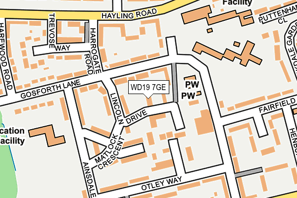 WD19 7GE map - OS OpenMap – Local (Ordnance Survey) WD19 7GE map - OS OpenMap – Local (Ordnance Survey)