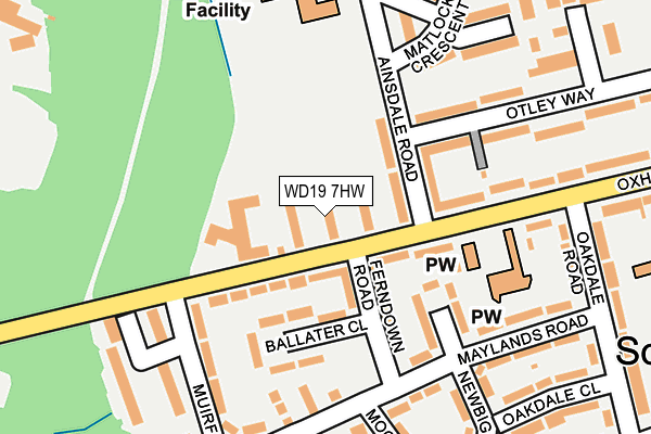 WD19 7HW map - OS OpenMap – Local (Ordnance Survey) WD19 7HW map - OS OpenMap – Local (Ordnance Survey)