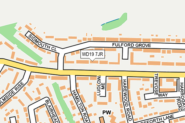 WD19 7JR map - OS OpenMap – Local (Ordnance Survey) WD19 7JR map - OS OpenMap – Local (Ordnance Survey)
