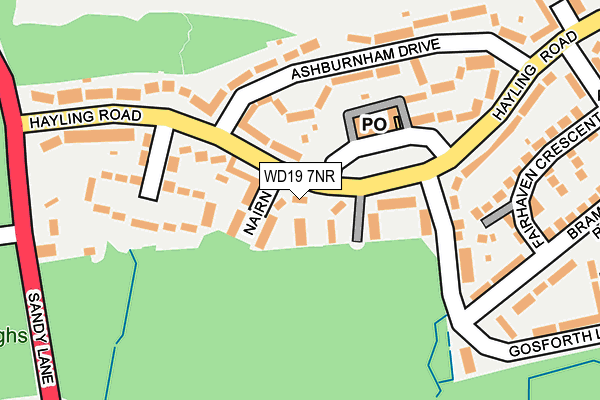 WD19 7NR map - OS OpenMap – Local (Ordnance Survey) WD19 7NR map - OS OpenMap – Local (Ordnance Survey)