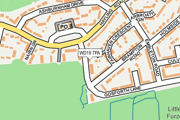WD19 7PA map - OS OpenMap – Local (Ordnance Survey) WD19 7PA map - OS OpenMap – Local (Ordnance Survey)
