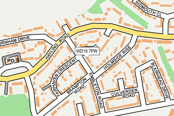WD19 7PW map - OS OpenMap – Local (Ordnance Survey) WD19 7PW map - OS OpenMap – Local (Ordnance Survey)