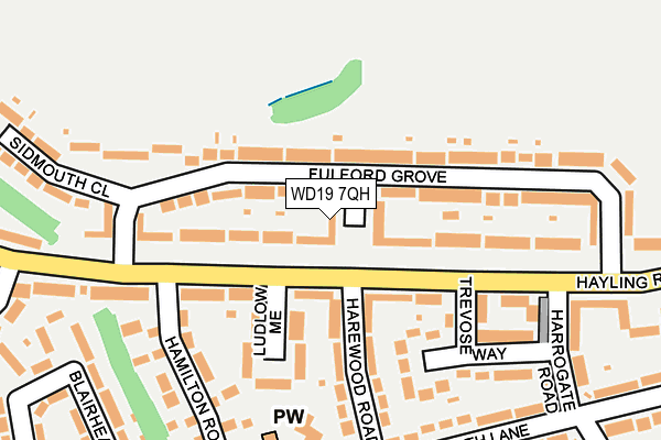WD19 7QH map - OS OpenMap – Local (Ordnance Survey) WD19 7QH map - OS OpenMap – Local (Ordnance Survey)