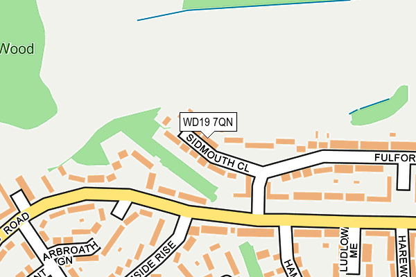WD19 7QN map - OS OpenMap – Local (Ordnance Survey) WD19 7QN map - OS OpenMap – Local (Ordnance Survey)