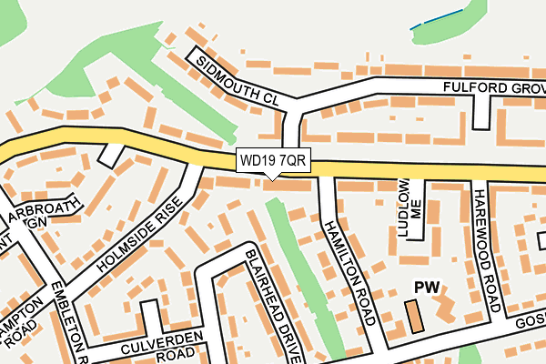 WD19 7QR map - OS OpenMap – Local (Ordnance Survey) WD19 7QR map - OS OpenMap – Local (Ordnance Survey)