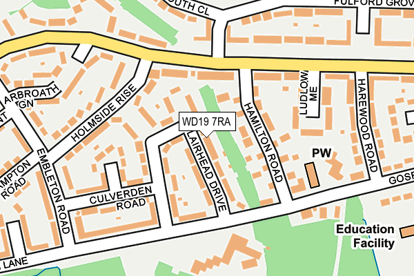 WD19 7RA map - OS OpenMap – Local (Ordnance Survey) WD19 7RA map - OS OpenMap – Local (Ordnance Survey)