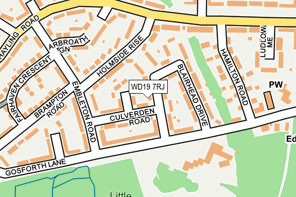 WD19 7RJ map - OS OpenMap – Local (Ordnance Survey) WD19 7RJ map - OS OpenMap – Local (Ordnance Survey)