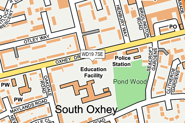 WD19 7SE map - OS OpenMap – Local (Ordnance Survey) WD19 7SE map - OS OpenMap – Local (Ordnance Survey)