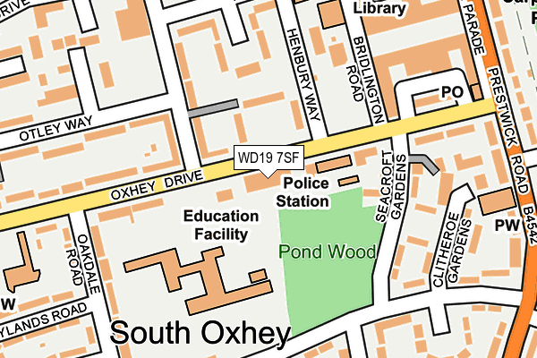 WD19 7SF map - OS OpenMap – Local (Ordnance Survey) WD19 7SF map - OS OpenMap – Local (Ordnance Survey)