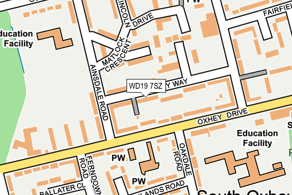 WD19 7SZ map - OS OpenMap – Local (Ordnance Survey) WD19 7SZ map - OS OpenMap – Local (Ordnance Survey)