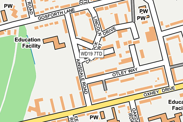 WD19 7TD map - OS OpenMap – Local (Ordnance Survey) WD19 7TD map - OS OpenMap – Local (Ordnance Survey)