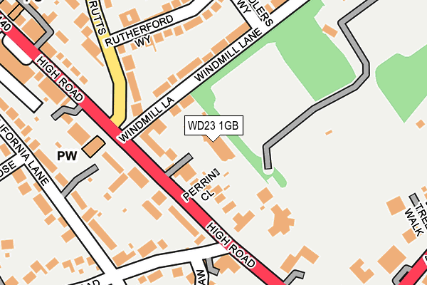 WD23 1GB map - OS OpenMap – Local (Ordnance Survey) WD23 1GB map - OS OpenMap – Local (Ordnance Survey)