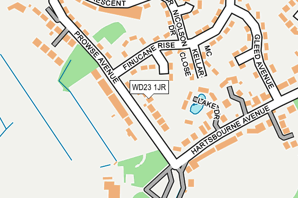WD23 1JR map - OS OpenMap – Local (Ordnance Survey) WD23 1JR map - OS OpenMap – Local (Ordnance Survey)
