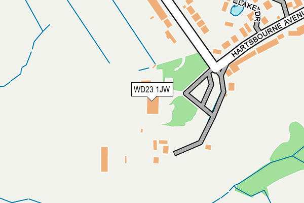 WD23 1JW map - OS OpenMap – Local (Ordnance Survey) WD23 1JW map - OS OpenMap – Local (Ordnance Survey)