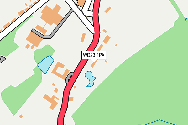 WD23 1PA map - OS OpenMap – Local (Ordnance Survey)