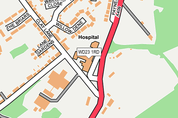 WD23 1RD map - OS OpenMap – Local (Ordnance Survey) WD23 1RD map - OS OpenMap – Local (Ordnance Survey)