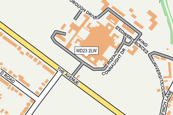 WD23 2LW map - OS OpenMap – Local (Ordnance Survey) WD23 2LW map - OS OpenMap – Local (Ordnance Survey)