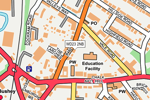 WD23 2NB map - OS OpenMap – Local (Ordnance Survey) WD23 2NB map - OS OpenMap – Local (Ordnance Survey)