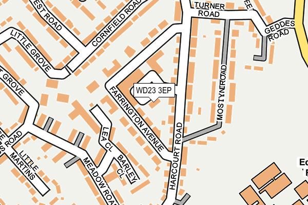 WD23 3EP map - OS OpenMap – Local (Ordnance Survey) WD23 3EP map - OS OpenMap – Local (Ordnance Survey)