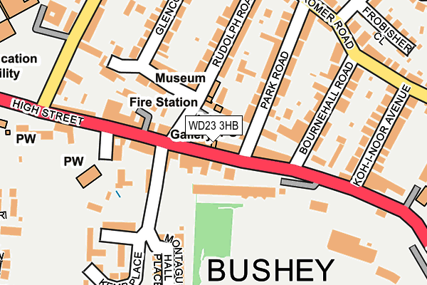 WD23 3HB map - OS OpenMap – Local (Ordnance Survey) WD23 3HB map - OS OpenMap – Local (Ordnance Survey)