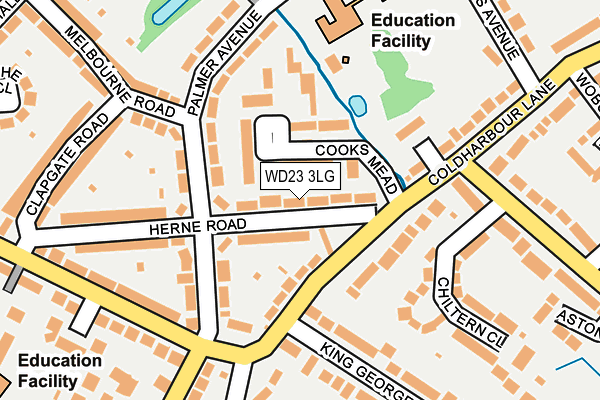 WD23 3LG map - OS OpenMap – Local (Ordnance Survey) WD23 3LG map - OS OpenMap – Local (Ordnance Survey)