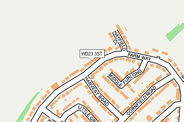 WD23 3ST map - OS OpenMap – Local (Ordnance Survey) WD23 3ST map - OS OpenMap – Local (Ordnance Survey)