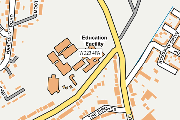 WD23 4PA map - OS OpenMap – Local (Ordnance Survey) WD23 4PA map - OS OpenMap – Local (Ordnance Survey)